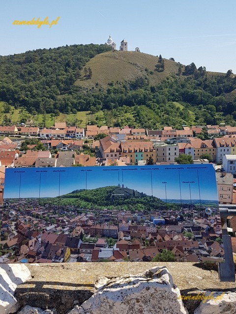 Mikulov, widok na Svatý Kopeček z Koziego Gródka.