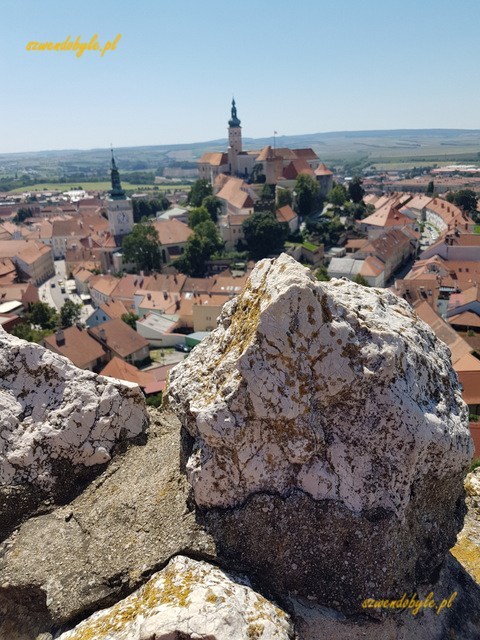 Mikulov, widok na zamek,