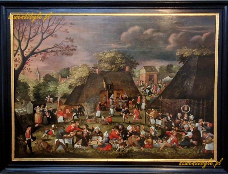 Praga, pałac Sternberg&oacute;w. Obraz Svatebn&iacute; hostina na vsi (Wedding Feast on a Village Green). Trzeba przyznać, że Maerten van Cleve. 20251226_153337-ink