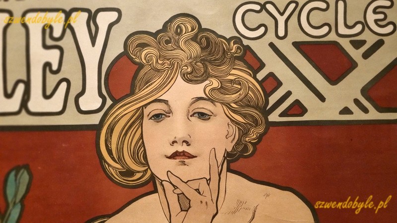 Czechy, Praga. Alfons Mucha: Waverly Cycles. Litografia 1898 (Muchovo Muzeum).20251206_163159-ink