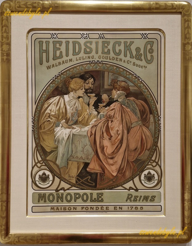 Czechy, Praga: Heidsieck & Co. Litografia 1901 (Muchovo Museum). 20251206_163512-ink