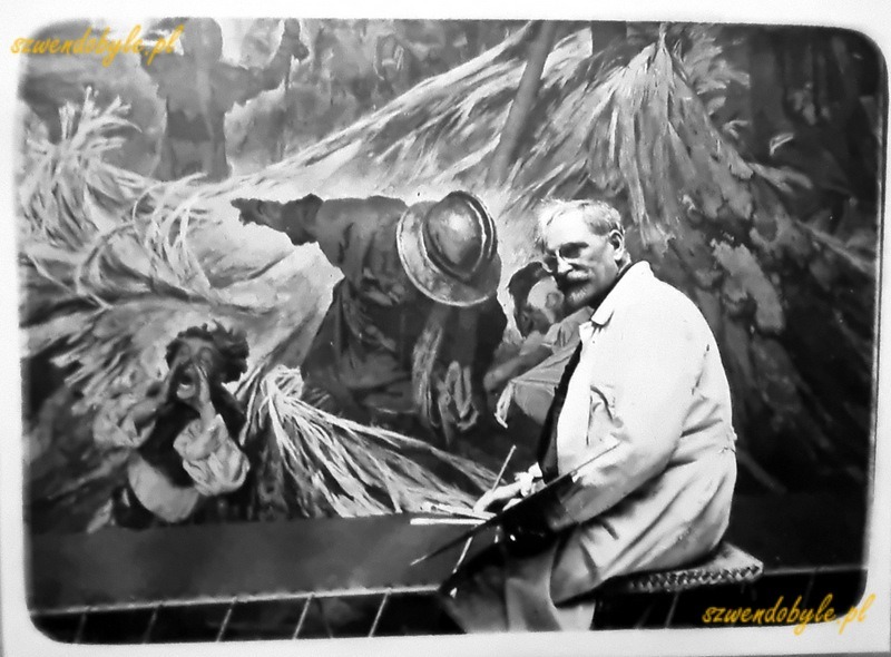 Czechy, Praga - Mucha Museum. Alfons Mucha przy pracy. 20251228_122813-ink