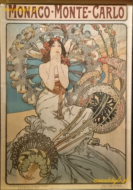 Czechy, Praga. Monaco - Monte Carlo. Litografia 1897 (Mucha Museum). 20251228_123801-ink