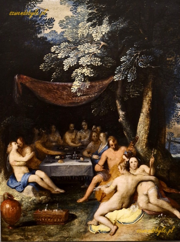 20251206_131449-ink Cornelis Corneliszon van Haarlem, Bakchanal, przed 1600. Galeria Obraz&oacute;w Praskiego Zamku. 