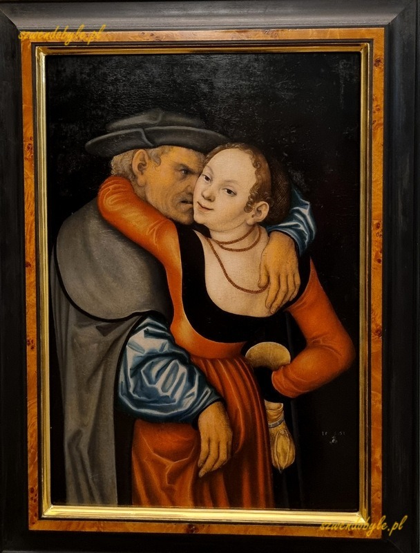 20251206_131509-ink Lucas Cranach st., Nerovn&yacute; p&aacute;r &ndash; Po&scaron;etil&yacute; stařec a mlada svůdnice, 1531. Galeria Obraz&oacute;w Praskiego Zamku. 
