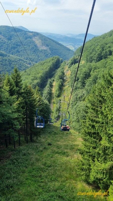 Czechy, kolej linowa na przełęcz Pustevny. 20250809_152206-ink