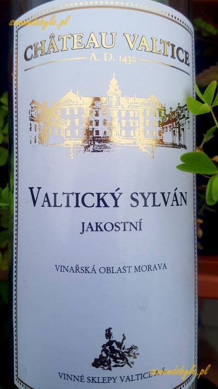 Etykieta butelki białego wina Valticky Sylvan ze znakiem Château Valtice A.D. 1430 20240616_085532-ink