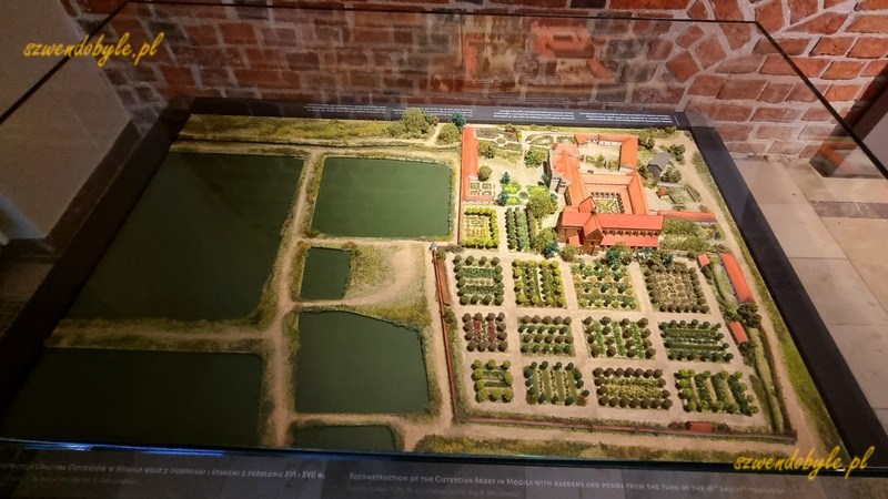 Krakow, Muzeum Duchowości i Kultury Cystersów w Mogile. Makieta zabudowań klasztoru wraz z ogrodami i stawami rybnymi. 20250613_121928-ink