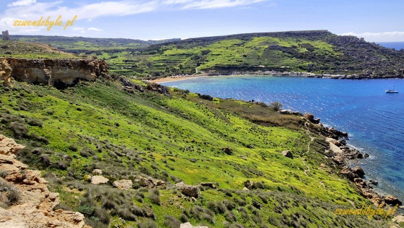 Malta, widok na Gnejna Bay.20250308_131627-ink