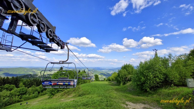 Kamionna, Beskid Wyspowy - górna stacja kolejki linowej. 20250525_161929-ink