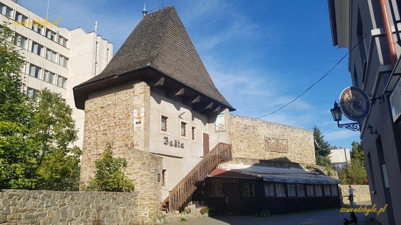 Preszów, brama kowalska, fragment pozostałości murów obronnych.